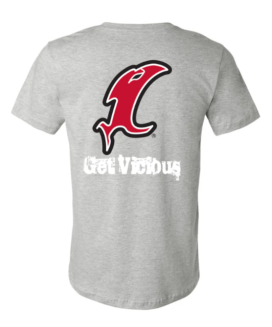 Vicious Classic "Get Vicious" Logo Tee - Premium Gray