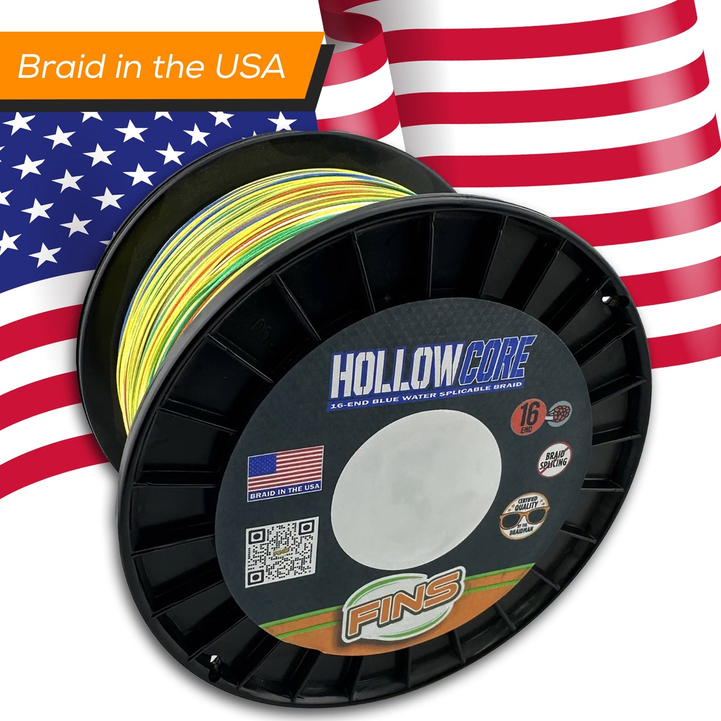 Hollow Core Fishing Braid 130-300lb.