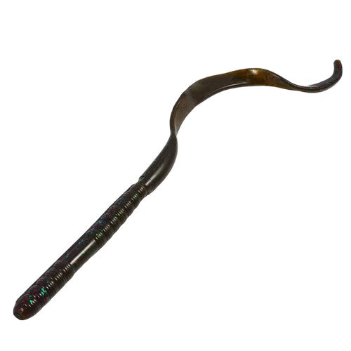 Ribbon Tail Worm 10" - Watermelon  Black and Red Flake