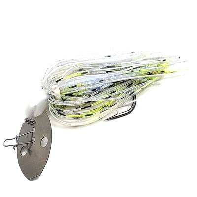 Vibe Bladed Jig  -  White Chartreuse Illusion