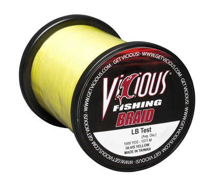 Vicious Standard Yellow Braid - 40 Lb Test