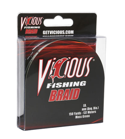 Vicious Standard Green Braid - 80 Lb Test