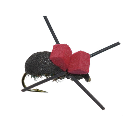 Basics Collection - Terrestrials Dry Fly Assortment - 10 Dry Fishing Flies - Hopper, Ant and Beetle Fishing Fly Patterns - Hook Sizes 10, 12 and 14