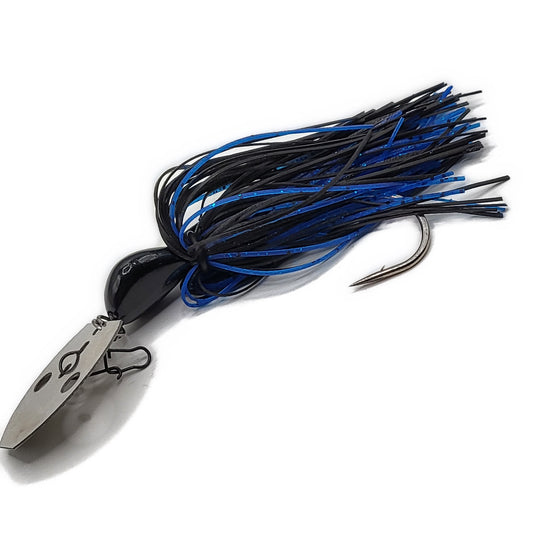 Vibe Bladed Jig  - Black / Blue