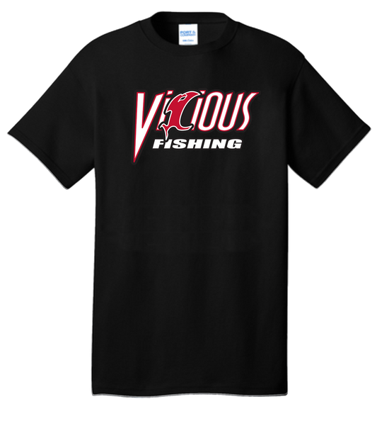 Vicious Fishing Logo Tee - Classic Black