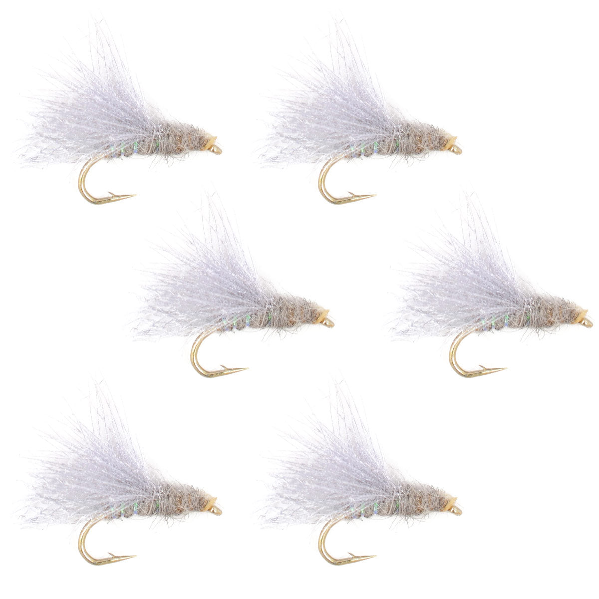 CDC Baetis Emerger BWO Wet Fly Fishing Flies - 6 Flies Hook Size 16