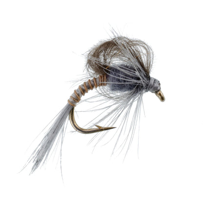 CDC Loop Wing Adams Emerger Fly 6 Flies - Hook Size 12