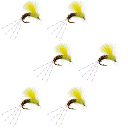 CDC Pale Morning Dun Emerger PMD Fishing Fly - 6 Flies Size 18