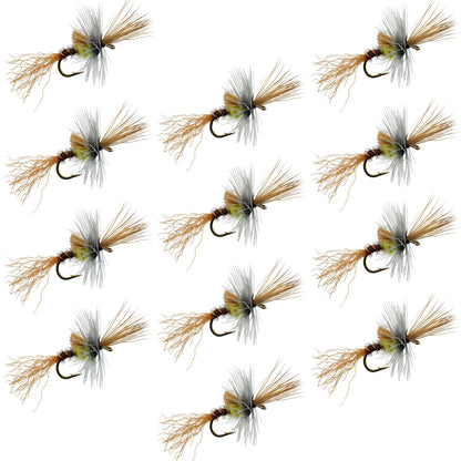 Pale Morning Dun PMD Cripple Mayfly 12 Flies Hook Size 16