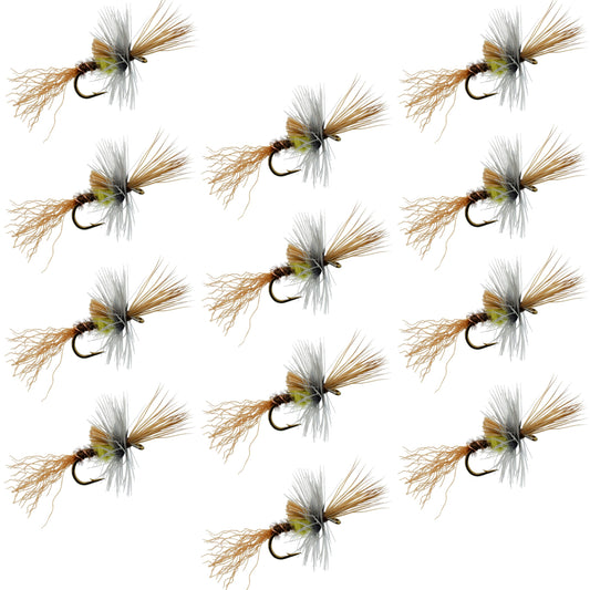 Pale Morning Dun PMD Cripple Mayfly 12 Flies Hook Size 16