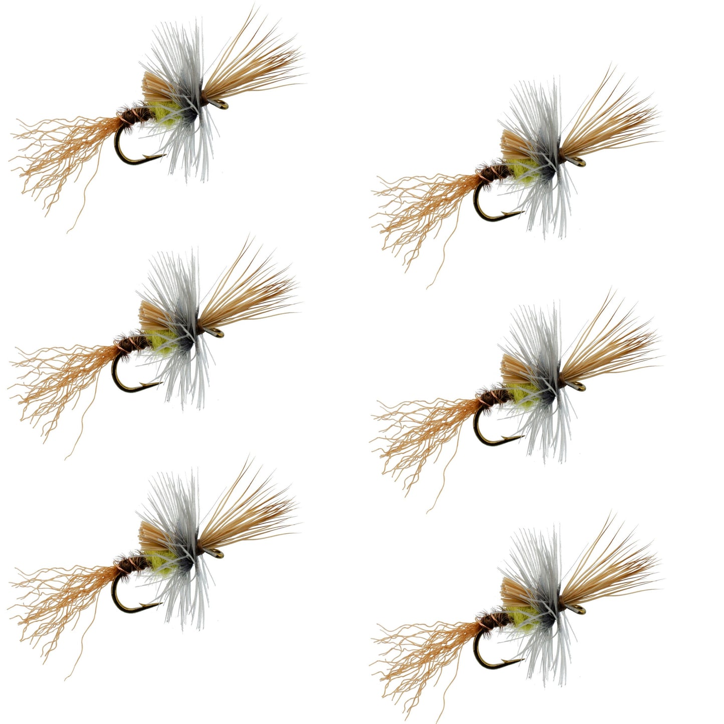 Pale Morning Dun PMD Cripple Mayfly 6 Flies Hook Size 18