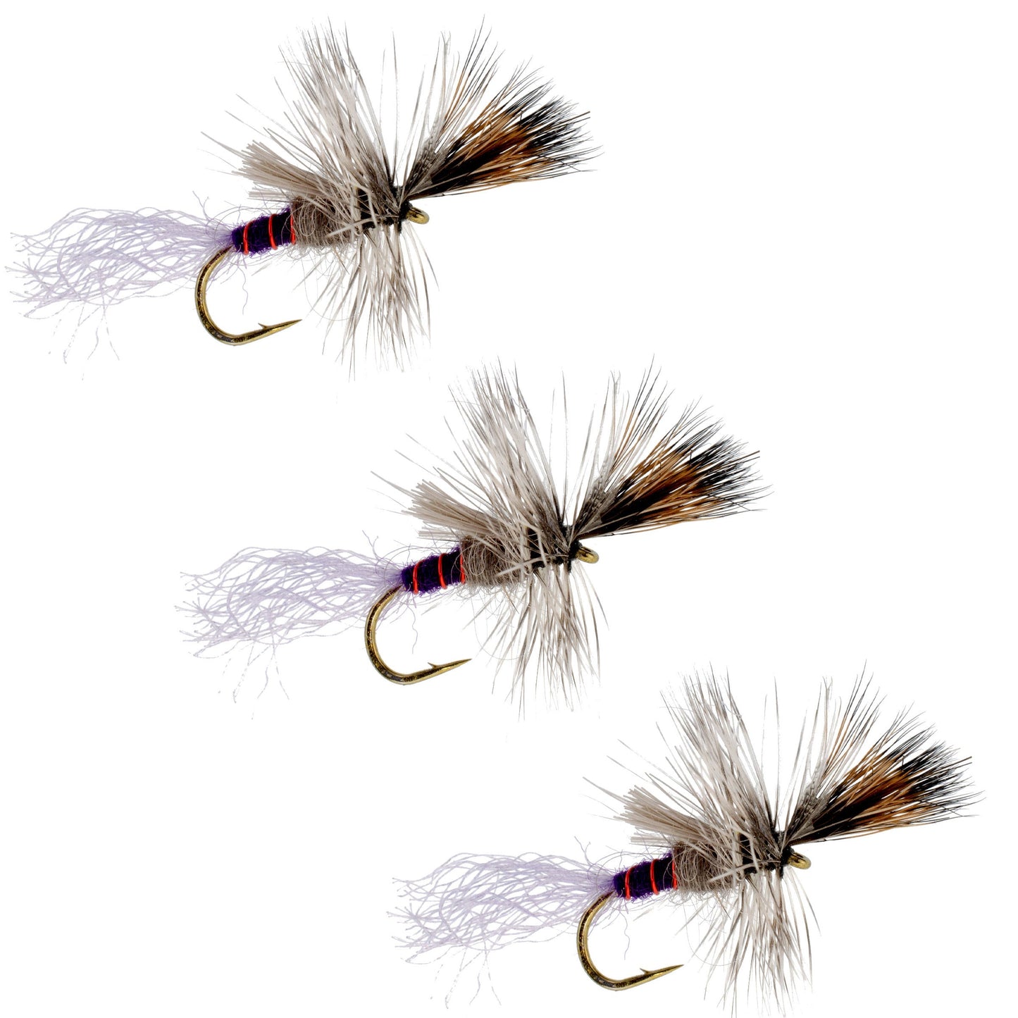 3 Pack Purple Haze Cripple Mayfly Hook Size 18