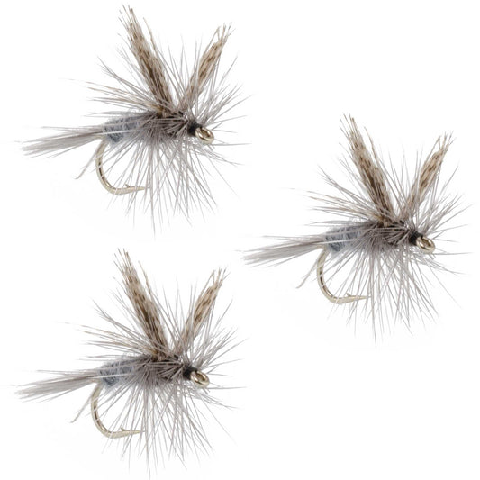 3 Pack Dark Hendrickson Classic Dry Fly - Size 16