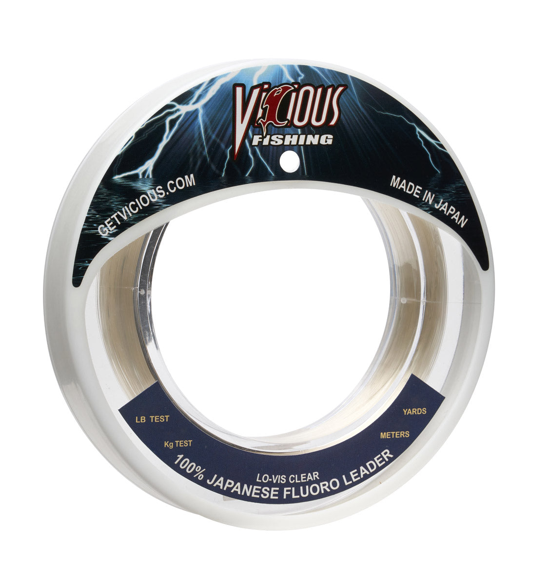 Vicious 100% Japanese Fluorocarbon Leader - 50 Lb Test