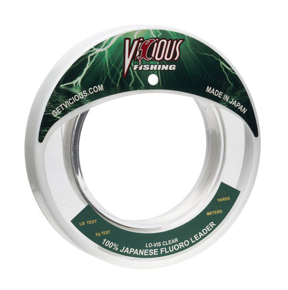 Vicious 100% Japanese Fluorocarbon Leader - 130 Lb Test