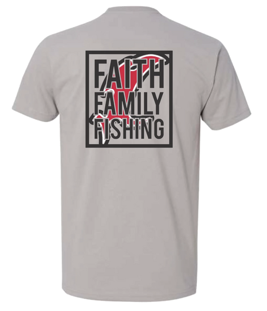 Vicious Faith, Family & Fishing Tee - Premium Gray