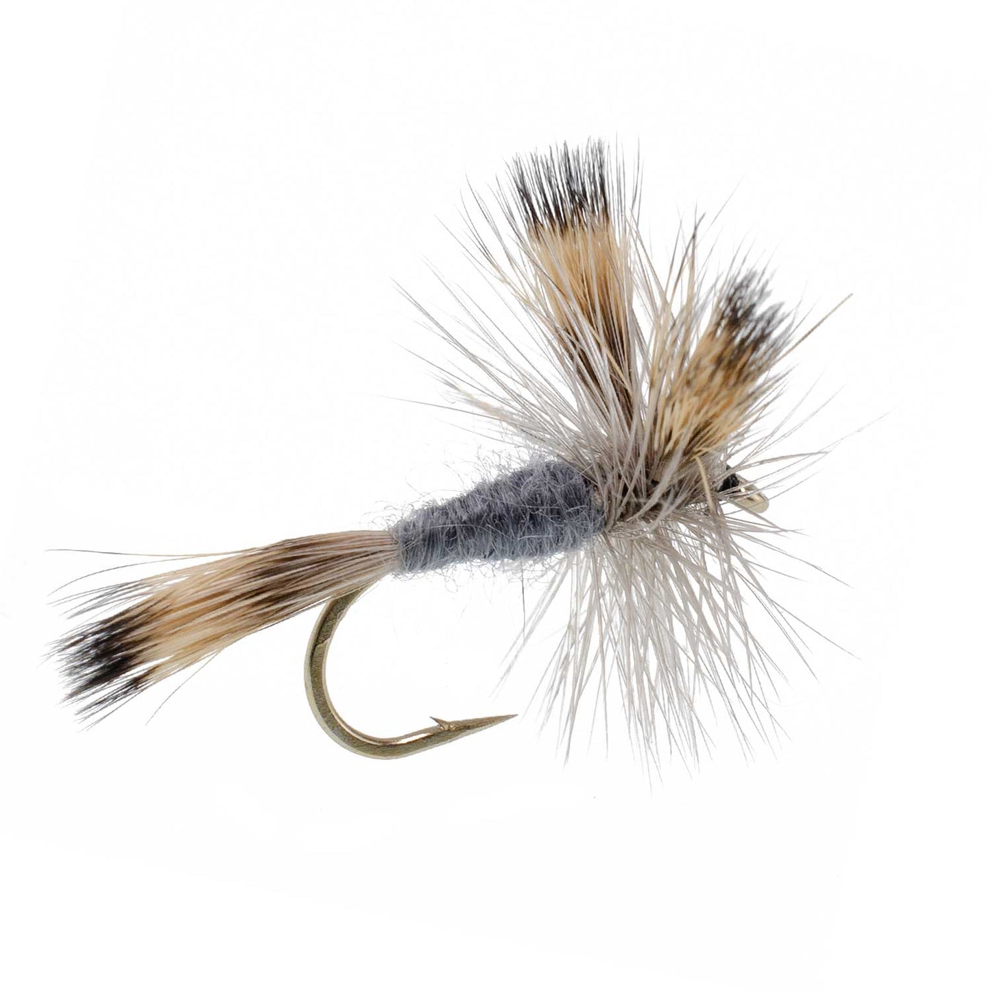 Gray Wulff Classic Trout Dry Fly -12 Flies Hook Size 10