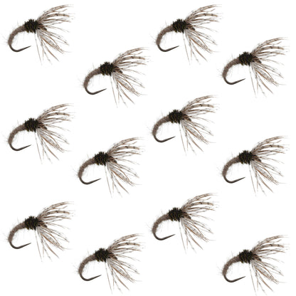 Hares Ear Sakasa Kebari - 12 Tenkara Flies - Size 12
