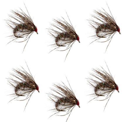 Hares Ear Holy Grail Caddis Pupa Emerger 6 Flies Hook Size 16