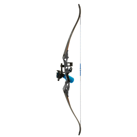 Fin Finder Bank Runner Bowfishing Recurve Package W-winch Pro Bowfishing Reel Black 35 Lbs. Rh