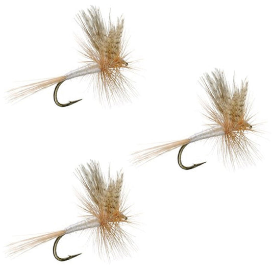 3 Pack Light Cahill Classic Trout Dry Fly Fishing Fly - Hook Size 14