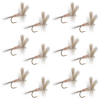 Light Hendrickson Classic Dry Fly - 12 Flies Size 14