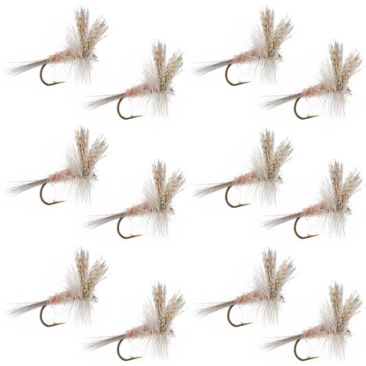 Light Hendrickson Classic Dry Fly - 12 Flies Size 14