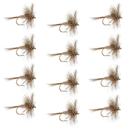 March Brown Classic Dry Fly - 1 Dozen Flies Size 18