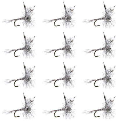 Mosquito Classic Trout Dry Fly Fishing Flies - 1 Dozen Size 12