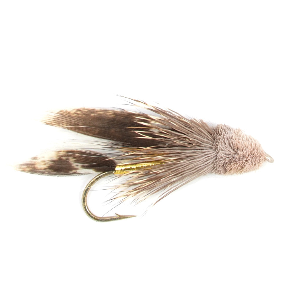 Muddler Minnow Fly Fishing Flies - Classic Bass and Trout Streamers - 1 Dozen Flies Hook Size 10