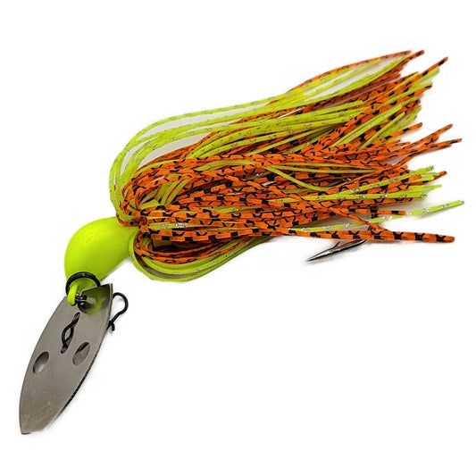 Vibe Bladed Jig  - Orange  Chartreuse