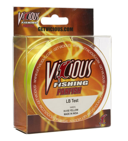 Vicious Panfish Hi-Vis Yellow Mono - 10 Lb Test