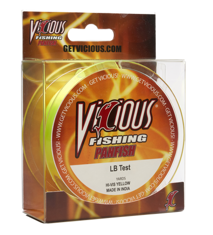 Vicious Panfish Hi-Vis Yellow Mono - 8 Lb Test