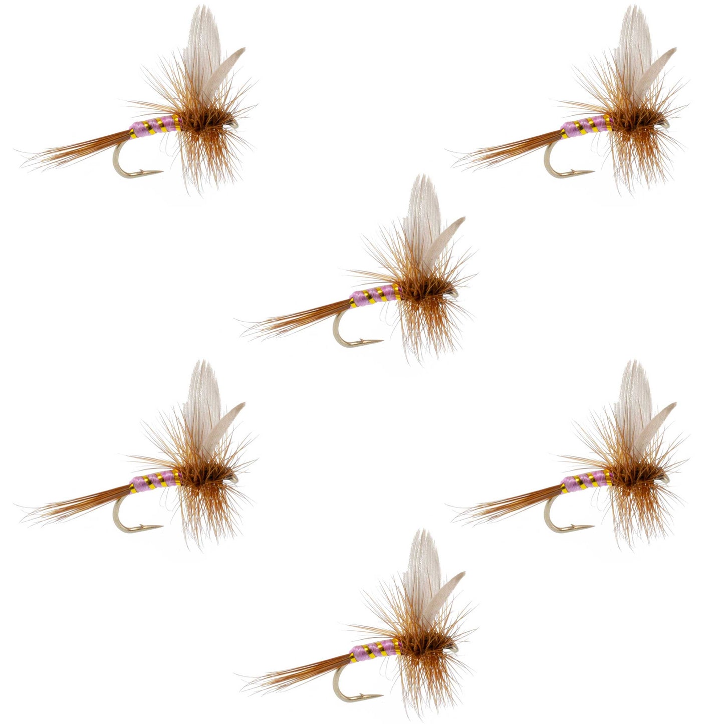 Pink Lady Classic Dry Fly - 6 Flies Size 14