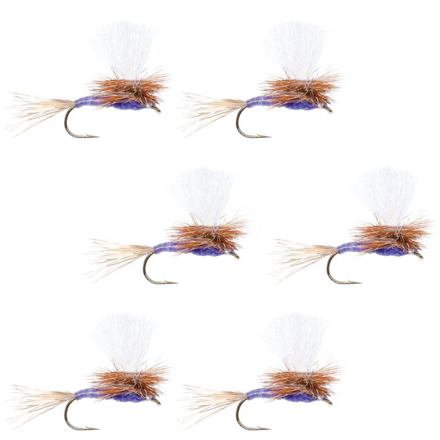 Parachute Purple Haze Dry Fly - 6 Flies Size 18