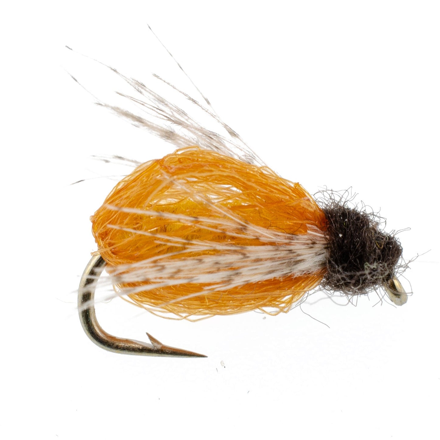 LaFontaine Amber Deep Sparkle Caddis Pupa - 6 Flies Hook Size 14