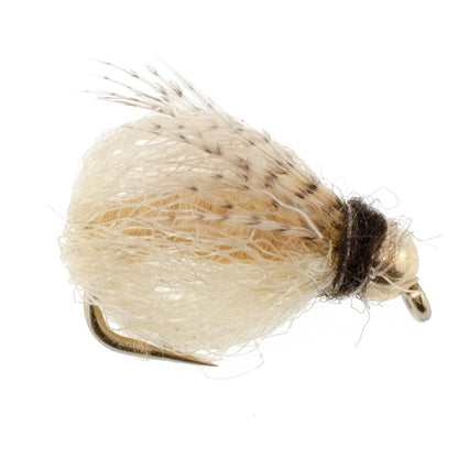 Bead Head LaFontaine Tan Deep Sparkle Caddis Pupa - 12 Flies Size 14