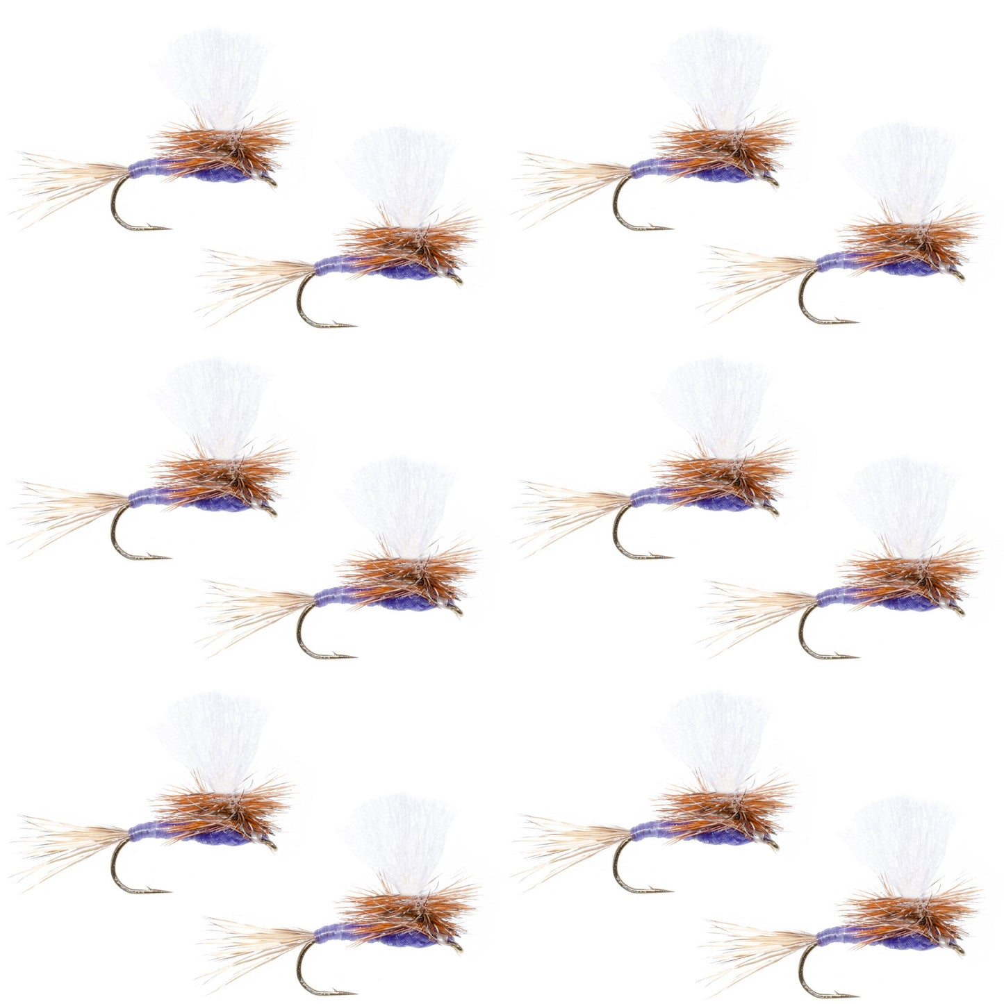Parachute Purple Haze Dry Fly - 12 Flies Size 12