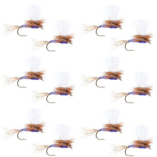 Parachute Purple Haze Dry Fly - 12 Flies Size 14