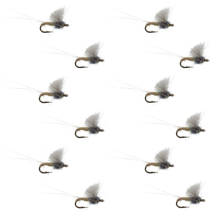 RS2 Gray Emerger Midge - 12 Flies Hook Size 22