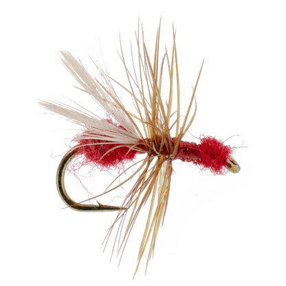 Red Fur Flying Ant Terrestrial Trout Dry Fly - 1 Dozen Flies Hook Size 14