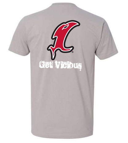 Vicious Classic "Get Vicious" Logo Tee - Premium Gray