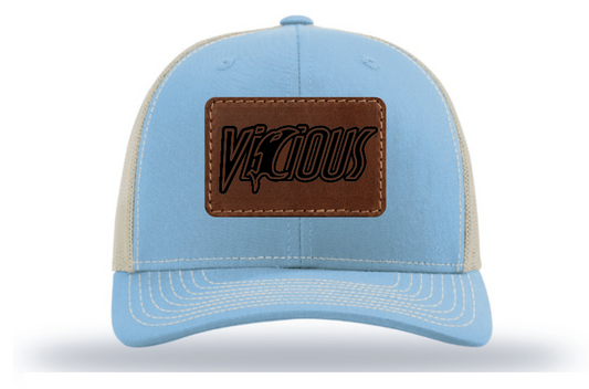 Vicious Logo - Columbia Blue/Khaki