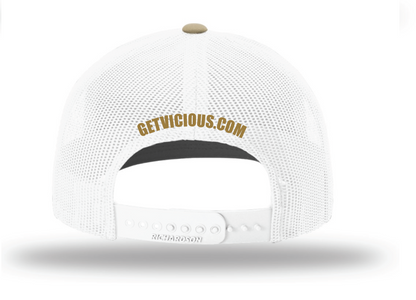 Vicious Logo - Khaki/White