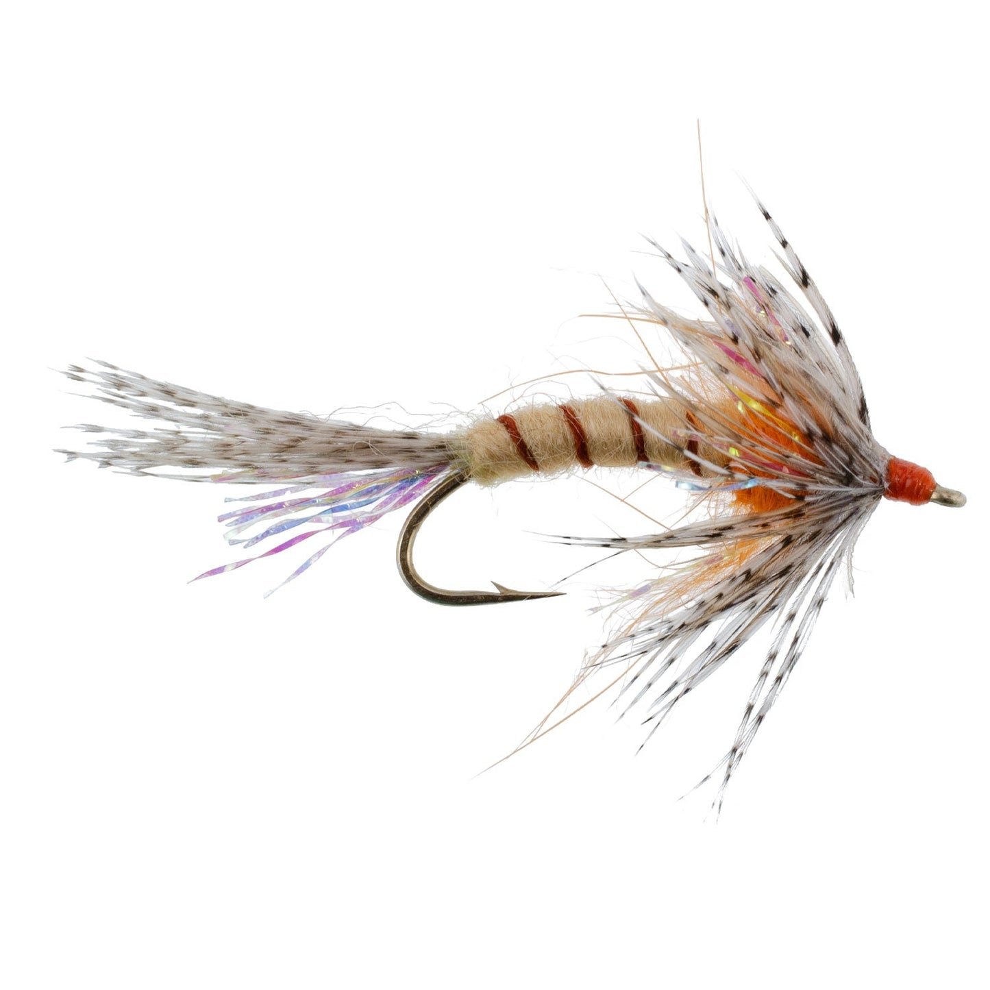 3 Pack Orange Shakey Bealy Fall Soft Hackle Wet Fly - Hook Size 10