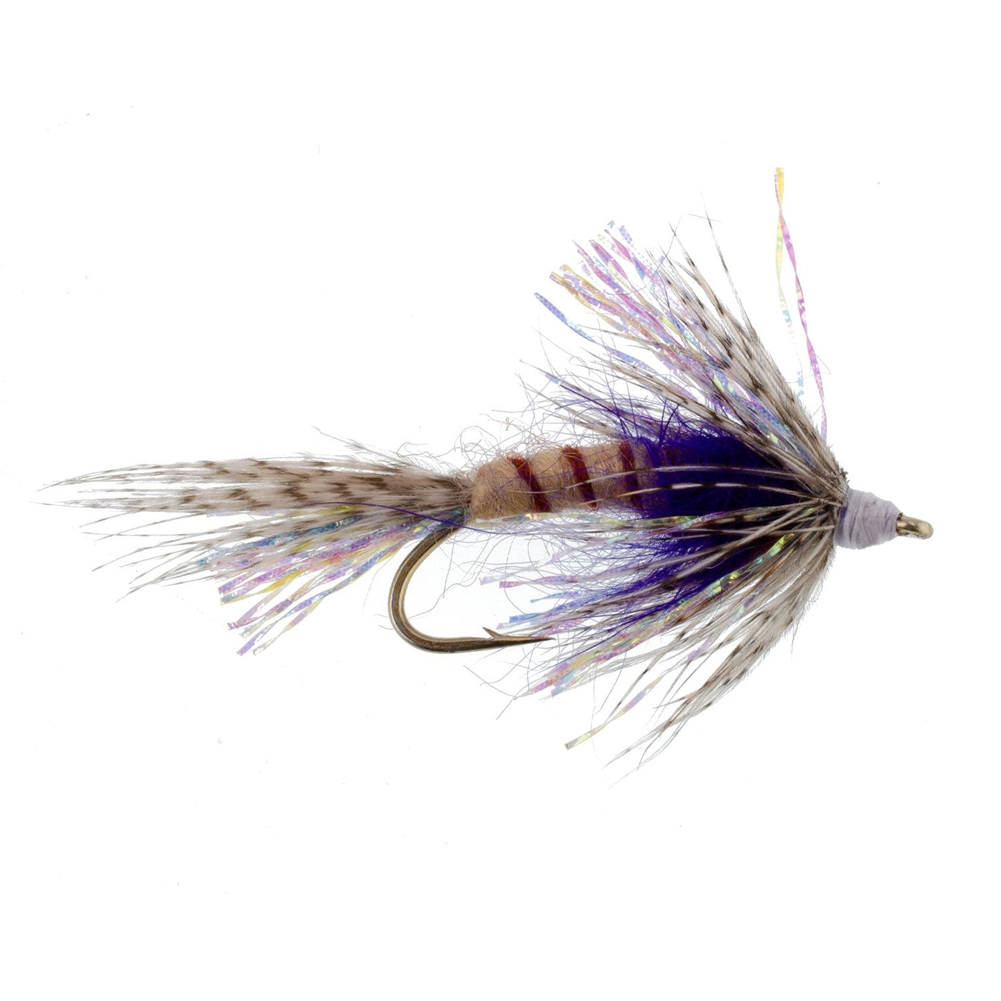 3 Pack Purple Shakey Bealy Fall Soft Hackle Wet Fly - Hook Size 10