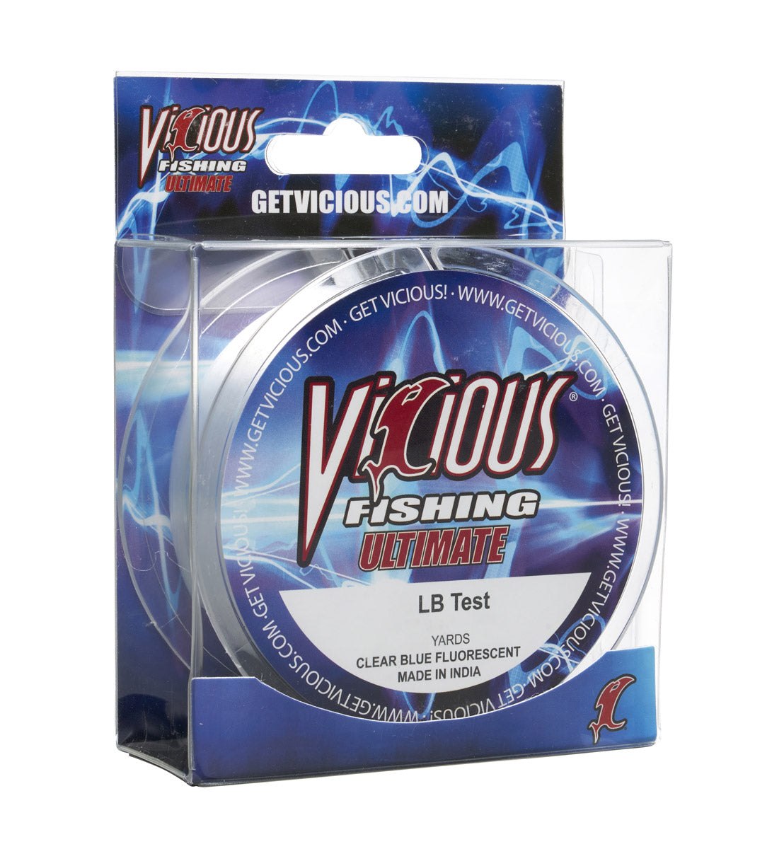 Vicious Ultimate Clear-Blue Fluorescent Mono - 8 Lb Test
