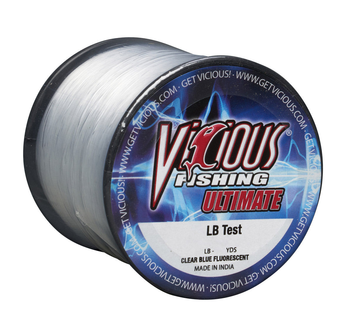 Vicious Ultimate Clear-Blue Fluorescent Mono - 17 Lb Test