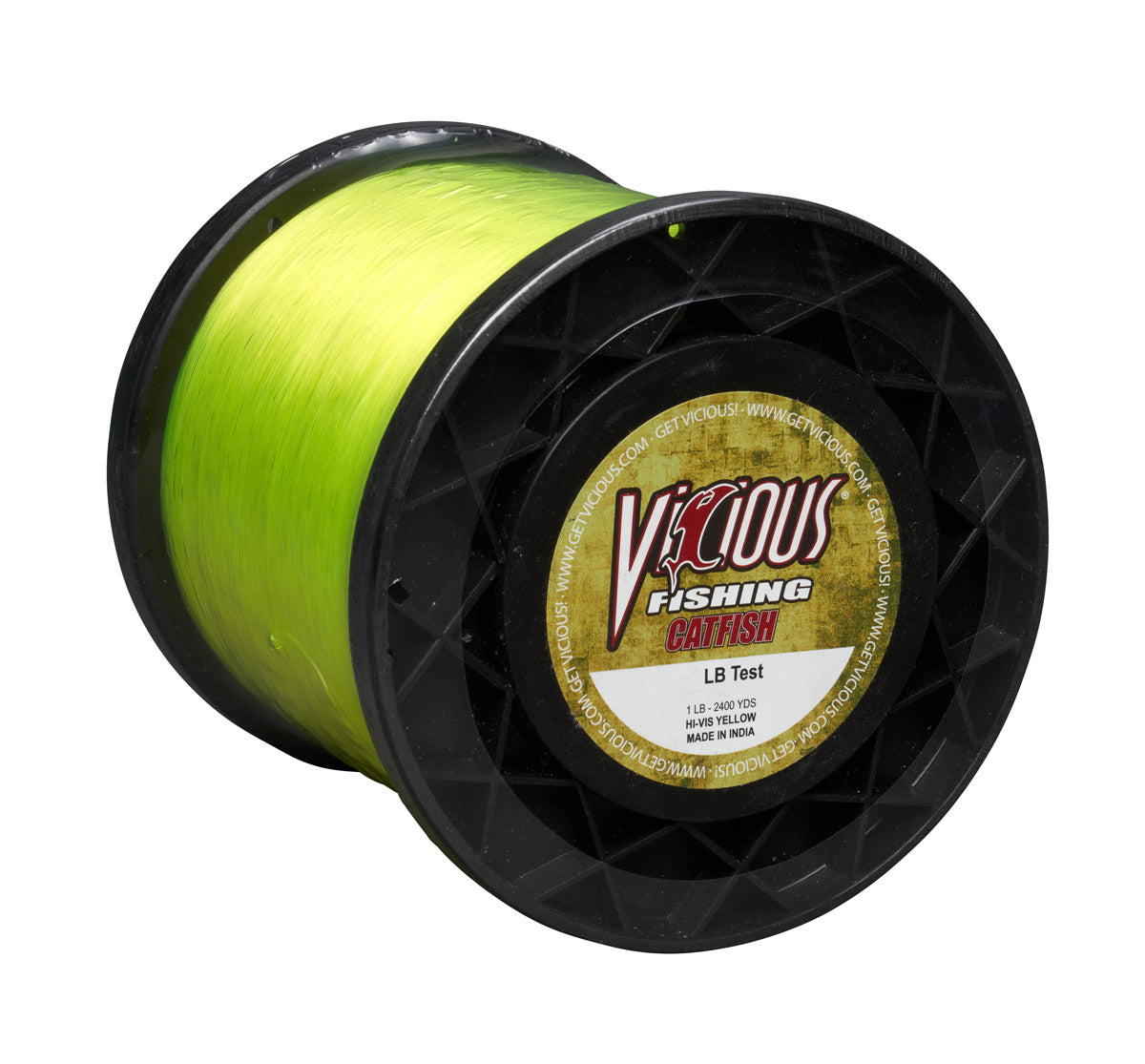 Vicious Catfish Hi-Vis Yellow Mono - 17 Lb Test