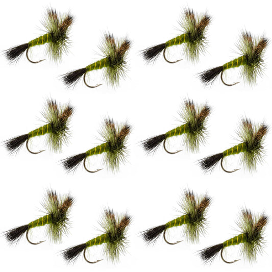 Western Green Drake Dry Fly - 12 Flies Size 8